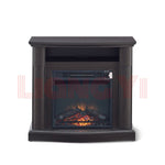 32 inch stand Electric Fireplace TV cabinet with dark brown finish